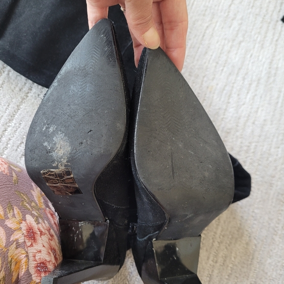 H&M HIGH HEELS OVER KNEE BOOTS REAL SUEDE LEATHER LIMITED EDITION - Picture 7 of 7